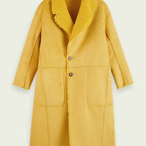 Scotch and soda Long Reversible Teddy Jacket - Picture 10 of 14